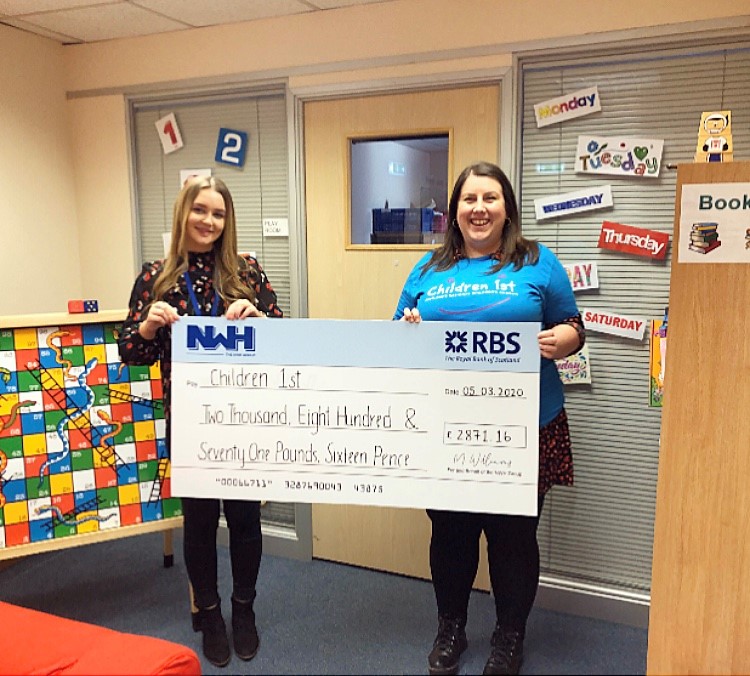 NWH raises more than £2,800 for Children 1st